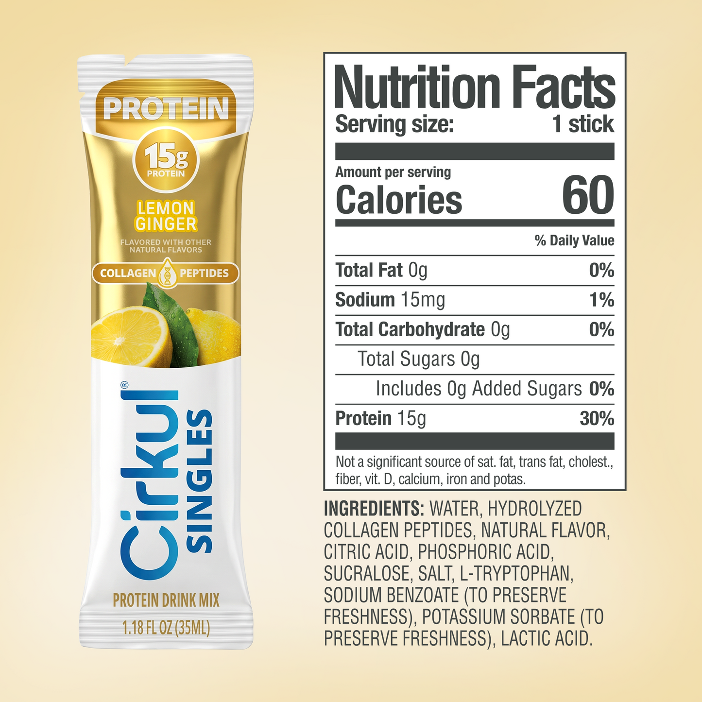 Protein Lemon Ginger 6-Pack