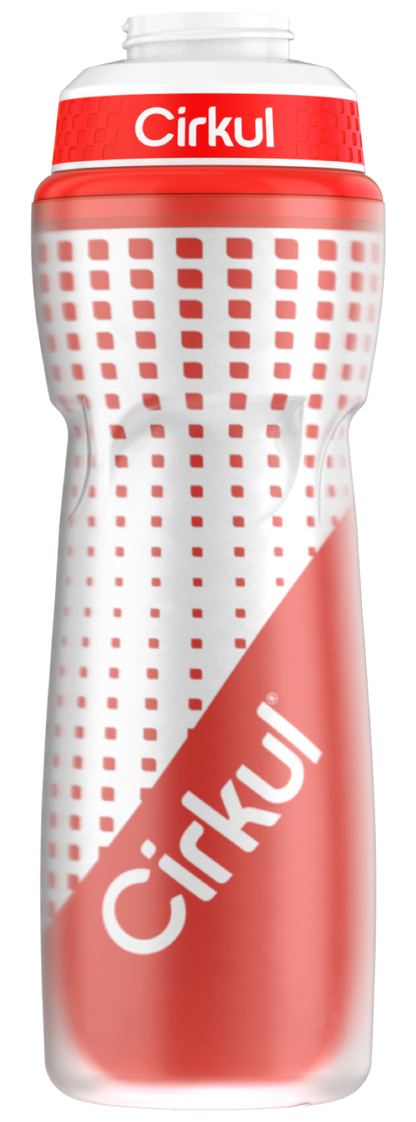 22oz. Insulated Squeeze Plastic Bottle & Sport Lid