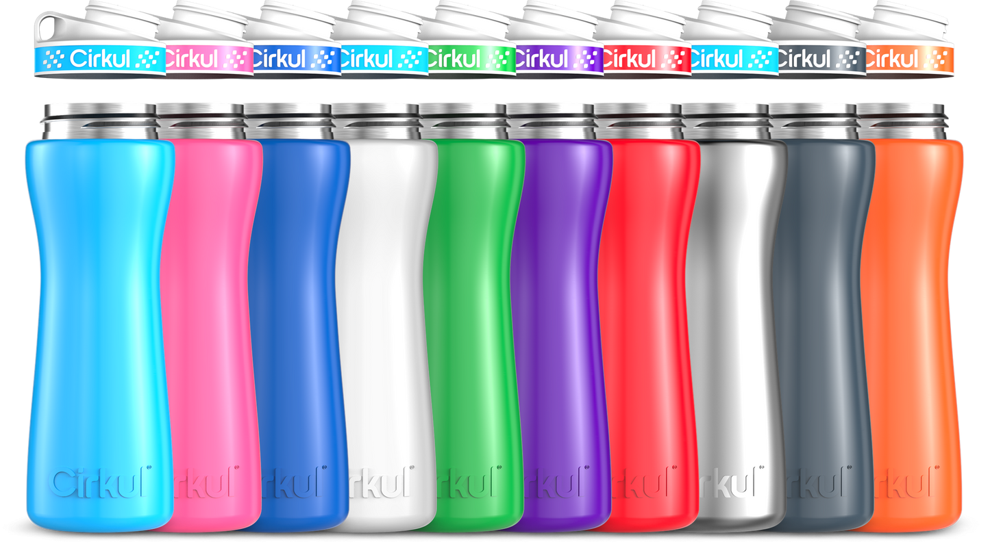Custom 22oz. Stainless Steel Bottle & Comfort Grip Lid