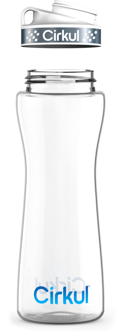 Custom 22oz. Plastic Bottle & Comfort Grip Lid