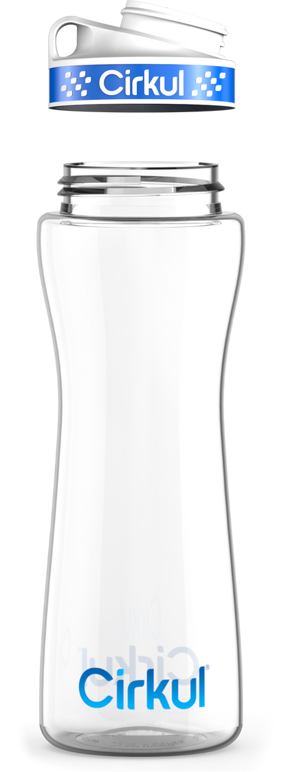 Custom 22oz. Plastic Bottle & Comfort Grip Lid