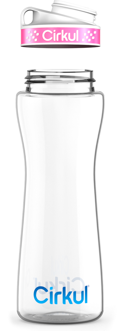 Custom 22oz. Plastic Bottle & Comfort Grip Lid