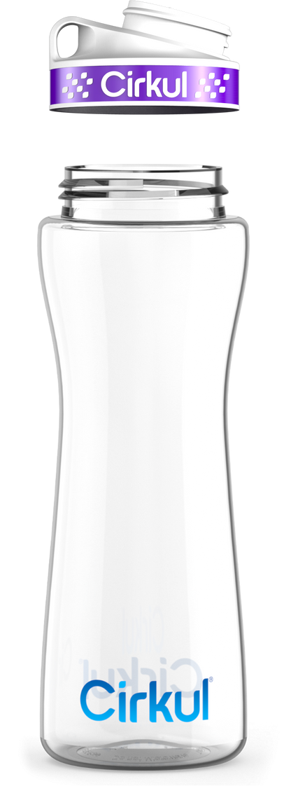 Custom 22oz. Plastic Bottle & Comfort Grip Lid